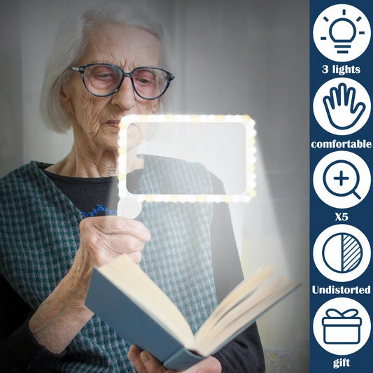 ClarityPlus™ Folding LED Magnifying Glass